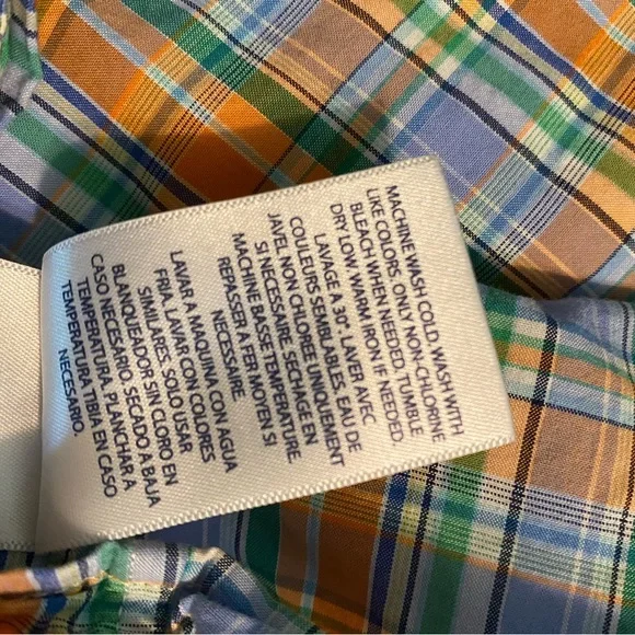 Ralph Lauren Boy’s Plaid Button Down Shirt                   Sz: XL (18-20) - Picture 5 of 5